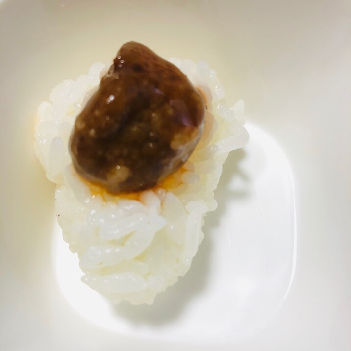 甘酢肉団子のせおにぎり